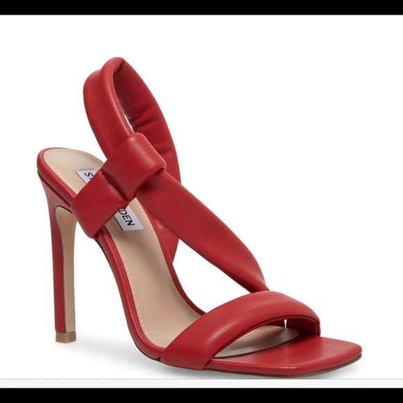 steve madden red strappy heels